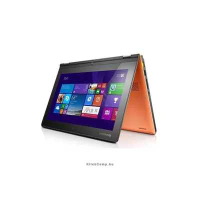 Netbook LENOVO Yoga2 11&#34;FHD IPS Touch Intel Core i3-4012Y 4GB 500+16GB narancs Win8.1 notebook mini laptop 59-431587 fotó