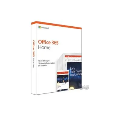 Microsoft Office 365 Otthoni verzió P4 ENG 6 Felhasználó 1 év dobozos irodai programcsomag szoftver 6GQ-01076 fotó