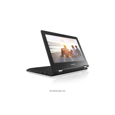 Netbook Lenovo Ideapad Yoga-300 mini laptop 11,6&#34; Érintőkijelző N3050 2GB 32GB EMMC Win10 Fekete mini laptop 80M1001UHV fotó
