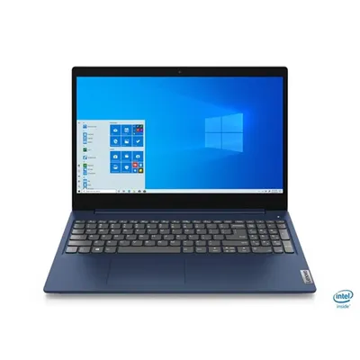 Lenovo IdeaPad laptop 15,6&#34; FHD i3-1115G4 8GB 256GB UHD DOS kék Lenovo IdeaPad 3 82H8008WHV fotó