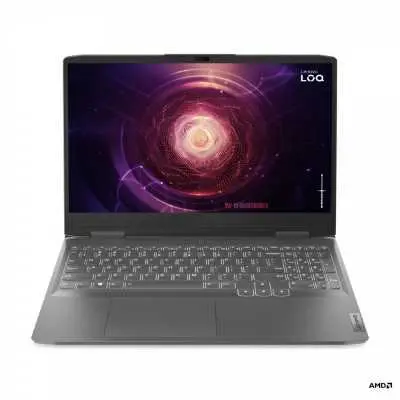 Lenovo LOQ laptop 15,6" FHD R7-7840HS 16GB 512GB RXT4050 DOS szürke Lenovo LOQ 15APH8 82XT007WHV fotó