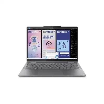 Lenovo Yoga laptop 14" 1920x1200 Cu7-256V 16GB 512GB FreeDos 83JQ00HTHV fotó
