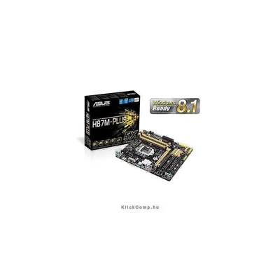ASUS H87M-PLUS Intel H87 LGA1150 mATX alaplap 90MB0F10-M0EAY5 fotó