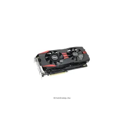 VGA nVidia GTX960 2GB GDDR5 128bit PCIe videokártya ASUS GTX960-DC2OC-2GD5-BLACK 90YV0800-M0NA00 fotó