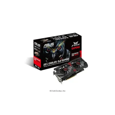 VGA AMD R9380X 4GB GDDR5 256bit PCIe videokártya ASUS STRIX-R9380X-OC4G-GAMING 90YV0901-M0NA00 fotó