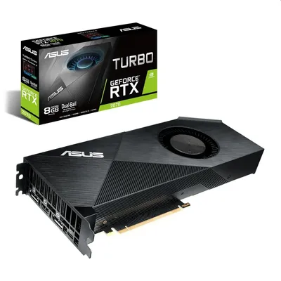 VGA RTX2070 8GB GDDR6 256bit ASUS TURBO-RTX2070-8G nVidia PCIe videokártya 90YV0C80-M0NA00 fotó