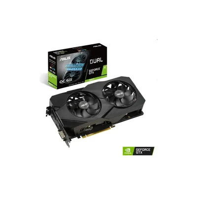 VGA GTX1660 192bit PCIe ASUS DUAL-GTX1660TI-O6G-EVO nVidia 6GB GDDR6 videókártya 90YV0CR2-M0NA00 fotó