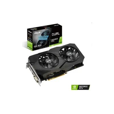 VGA GTX1660 192bit PCIe ASUS DUAL-GTX1660-O6G-EVO nVidia 6GB GDDR5 videókártya 90YV0D11-M0NA00 fotó