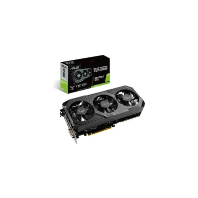 VGA GTX1660 192bit PCIe ASUS TUF3-GTX1660-O6G-GAMING nVidia 6GB GDDR5 videokártya 90YV0D15-M0NA00 fotó