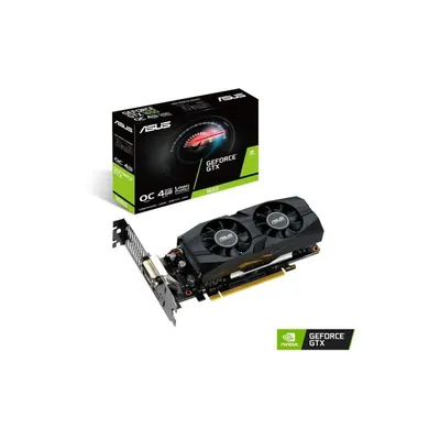 VGA GTX1650 128bit PCIe ASUS GTX1650-O4G-LP-BRK nVidia 4GB GDDR5 videokártya 90YV0D30-M0NA00 fotó