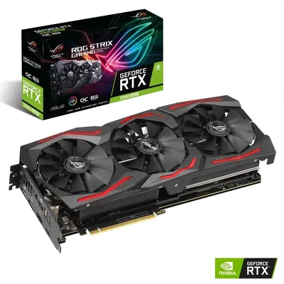 VGA RTX2060 256bit PCIe ASUS ROG-STRIX-RTX2060S-O8G-GAMING nVidia 8GB GDDR6 videokártya 90YV0DG0-M0NA00 fotó