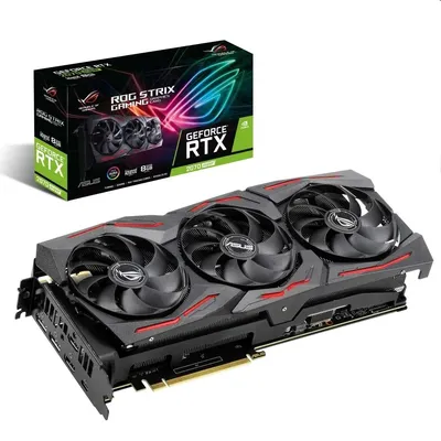 VGA RTX2070 256bit PCIe ASUS ROG-STRIX-RTX2070S-A8G-GAMING nVidia 8GB GDDR6 videokártya 90YV0DI1-M0NA00 fotó