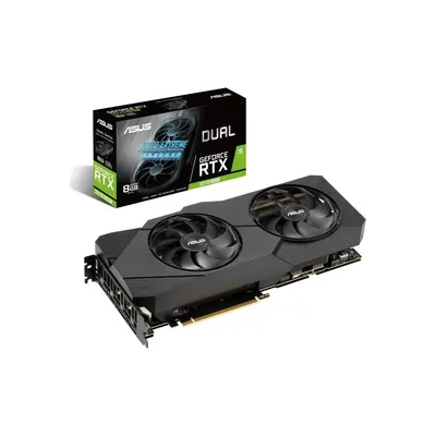 VGA RTX2070 256bit PCIe ASUS DUAL-RTX2070S-8G-EVO nVidia 8GB GDDR6 videokártya 90YV0DK3-M0NA00 fotó