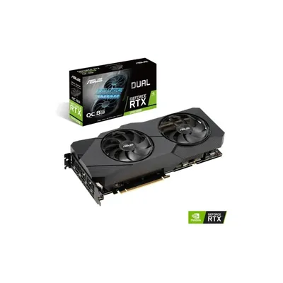 VGA RTX2080 256bit PCIe ASUS DUAL-RTX2080S-8G-EVO-V2 nVidia 8GB GDDR6 videokártya 90YV0DP2-M0NM00 fotó