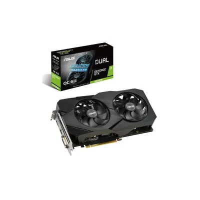 VGA GTX1660 192bit PCIe ASUS DUAL-GTX1660S-O6G-EVO nVidia 6GB GDDR6 videókártya 90YV0DS3-M0NA00 fotó
