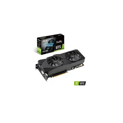 VGA RTX2060 2562bit PCIe ASUS DUAL-RTX2060S-A8G-EVO-V2 nVidia 8GB GDDR6 90YV0DZ1-M0NA00 fotó