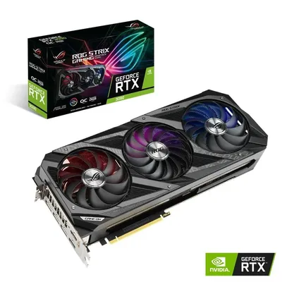 VGA RTX3090 24GB GDDR6X 384bit PCIe ASUS ROG-STRIX-RTX-3090-O24G-GAMING nVidia videokártya 90YV0F93-M0NM00 fotó