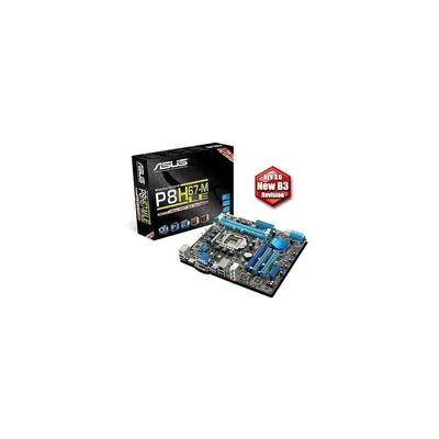 ASUS P8H67-M LE Intel H67 LGA1155 mATX alaplap 3 év 90-MIBENA-G0EAY0GZ fotó