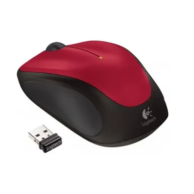 Vezetéknélküli egér Logitech M235 piros 910-002496 fotó