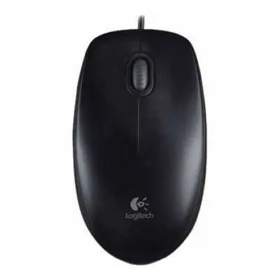 Egér USB Logitech B100 fekete 910-003357 fotó