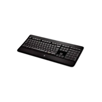 K800 Wireless Multimédiás Slim billentyűzet USB Fekete fehér