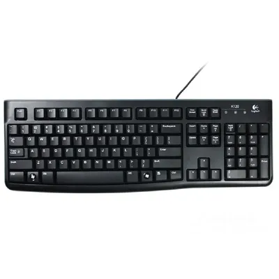 Billentyűzet USB Logitech K120 fekete HU 920-002491 fotó