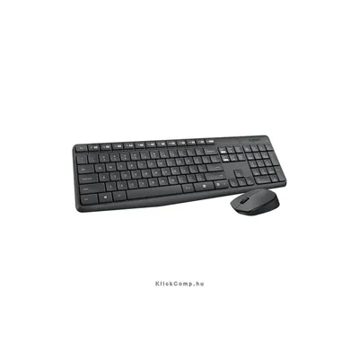 Vezetéknélküli billentyűzet + egér Logitech MK235 fekete HU 920-007935 fotó