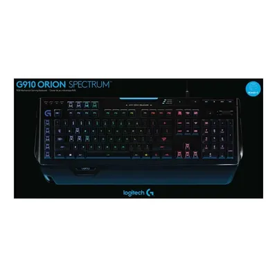 Gamer billentyűzet USB Logitech G910 Orion Spectrum RGB Gaming fekete US 920-008018 fotó
