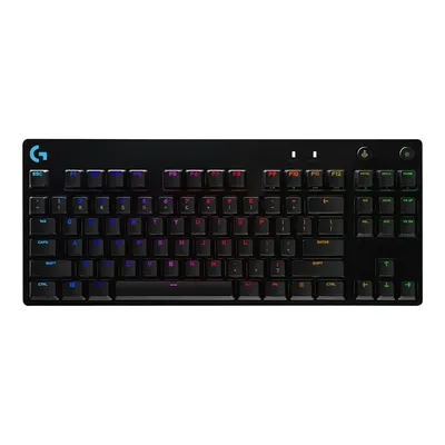 Gamer billentyűzet USB Logitech Pro Lightsync RGB Gaming fekete US 920-009392 fotó