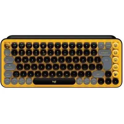 Vezetéknélküli billentyűzet Logitech POP Keys sárga US 920-010735 fotó