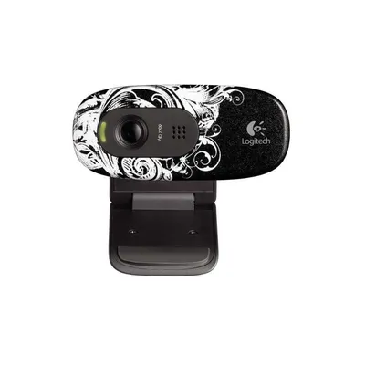 Logitech HD Webcam C270 webkamera + mikrofon fleur dark 960-000725 fotó