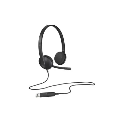 Fejhallgató mikrofonos Logitech headset H340 USB 981-000509 fotó
