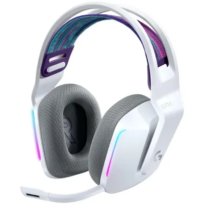 Fejhallgató Logitech G733 Lightspeed Wireless RGB fehér gamer headset 981-000883 fotó