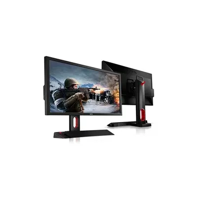 24"16:9 XL2420T 120Hz 3D LED monitor TN panel, Black red, 2ms FHD,DCR:12M:1,D-sub DVI-D,2xHDMI,DP, Pivot 9H.L7PLB.QBE fotó