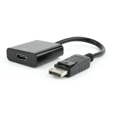 Átalakító Displayport - HDMI M F adapter 0.1m fekete AB-DPM-HDMIF-002 fotó