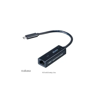 USB3.1C - LAN 10 100 1000Mb s - 15cm AK-CBCA07-15BK fotó