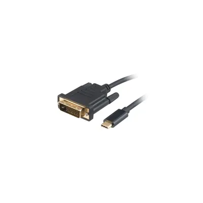 USB3.1 C - DVI-D 4K átalakító 180cm adapter AK-CBCA10-18BK fotó