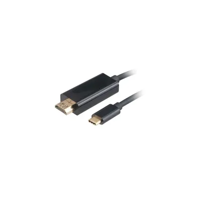 USB3.1 C - HDMI 4K átalakító 180cm adapter AK-CBCA12-18BK fotó