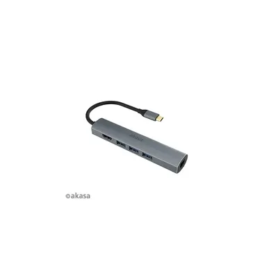 Dock station USB Type-C 5in1 Akasa dokkoló AK-CBCA22-18BK fotó