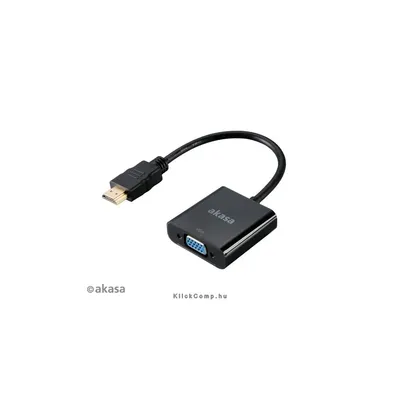 HDMI - VGA átalakító 20cm - Akasa AK-CBHD15-20BK