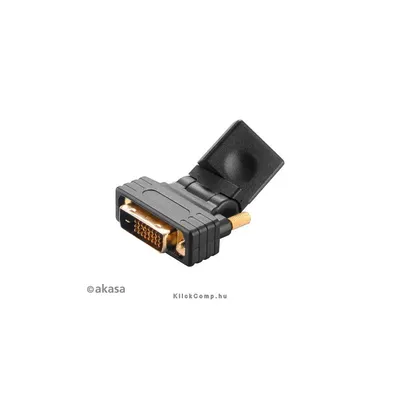 DVI-D - HDMI adapter Akasa AK-CBHD16-BK AK-CBHD16-BK fotó