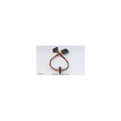 Molex - SATA adapter - 30cm - Akasa AK-CBPW01-30, Molex 4pin  - 2x SATA 15pin AK-CBPW01-30 fotó