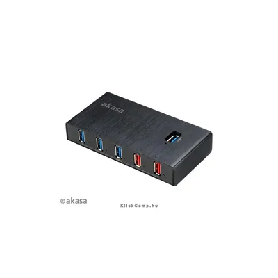 USB3.0 HUB 7db Akasa AK-HB-14BKCM AK-HB-14BKCM fotó