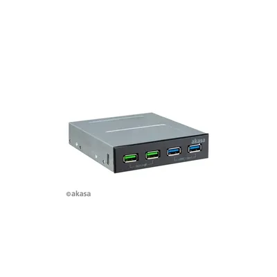 3,5&#34; előlapi panel 2 x USB3.1 + 1 x USB3.0 + USB Type-C Akasa AK-ICR-34 fotó