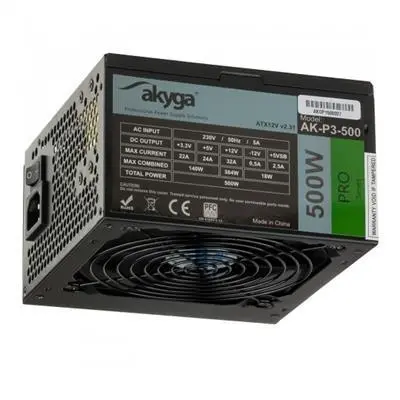 Akyga tápegység 500W 12cm AK-P3-500 fotó