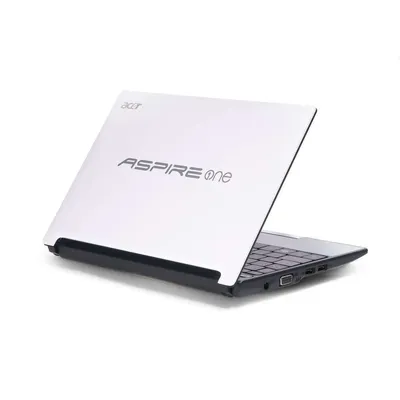 Acer One D255E fehér netbook 10.1&#34; WSVGA ADC N550 1.5GHz GMA3150 1GB 250GB W7ST 1 év PNR AOD255E-N55DQWS fotó