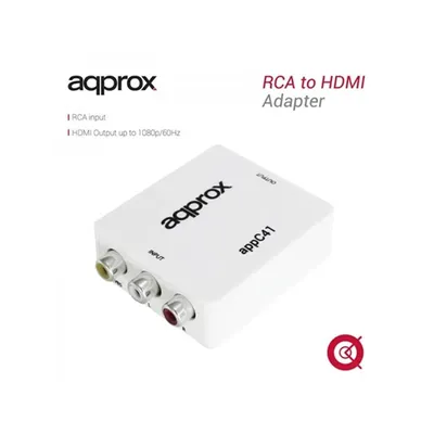 Átalakító RCA-ból HDMI adapter (1080p / 60Hz, 720p / 60Hz) APPROX APPC41 fotó
