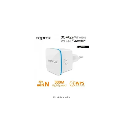 Wireless Wifi-N Extender (2.4Ghz) 300 Mbps APPROX APPRP01v5 APPRP01V5 fotó