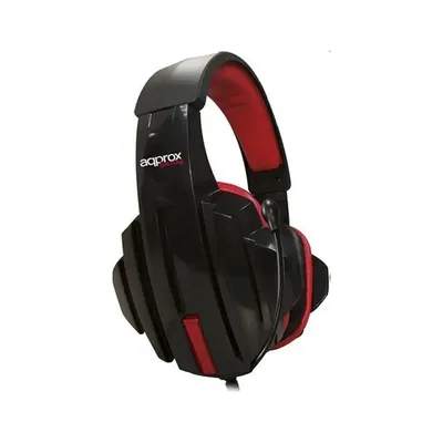 Gaming Headset Skull 40mm sztereó hangszoró 2m kábel Fekete-Piros APPSKULL fotó