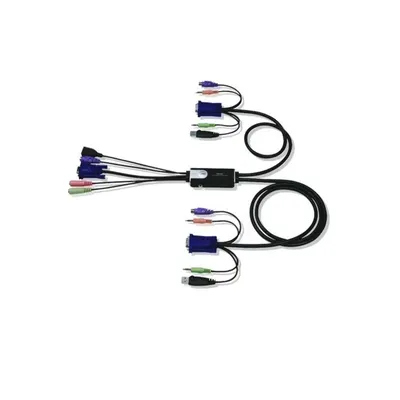 CPU Switch-2PC USB ps2+kábel gombos ATCS52 fotó